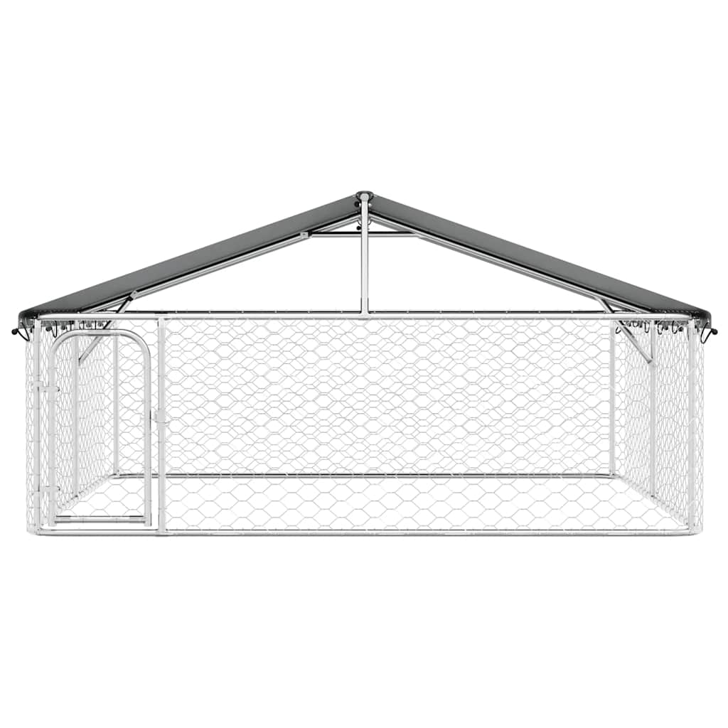 Outdoor-Hundezwinger mit Dach 400x200x150 cm