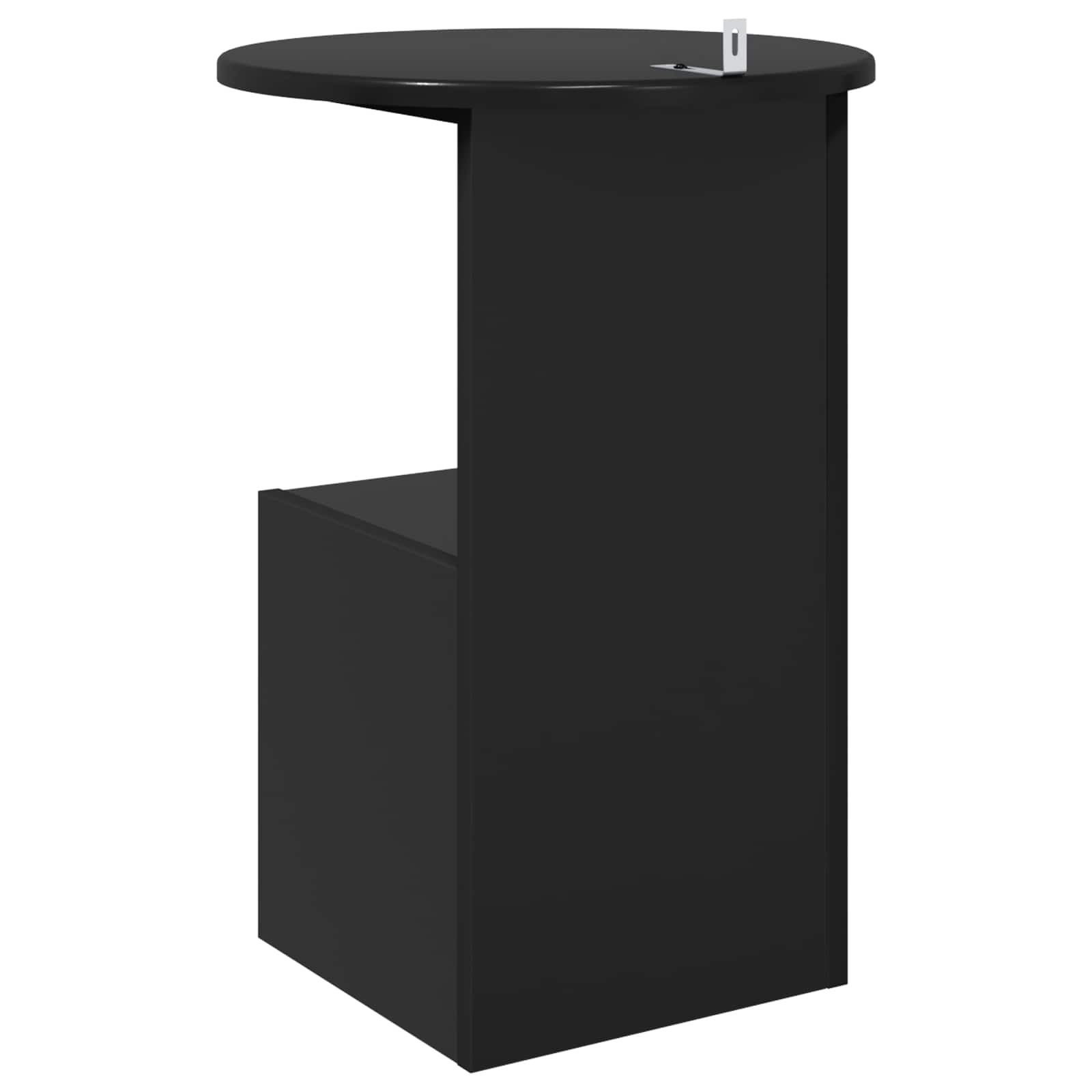 Beistelltisch Weiß Ø 39,5 x 55 cm Holzwerkstoff