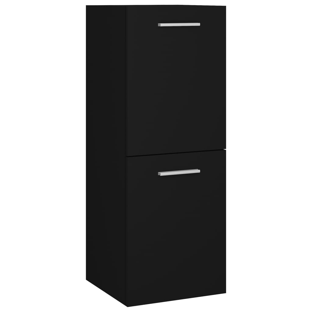 Badezimmerschrank Weiß 30x30x80 cm Holzwerkstoff