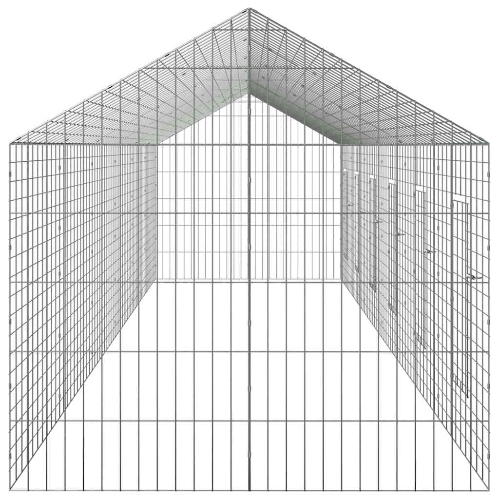 Hasenkäfig Silber 100 x 78 x 78 cm Verzinkter Stahl