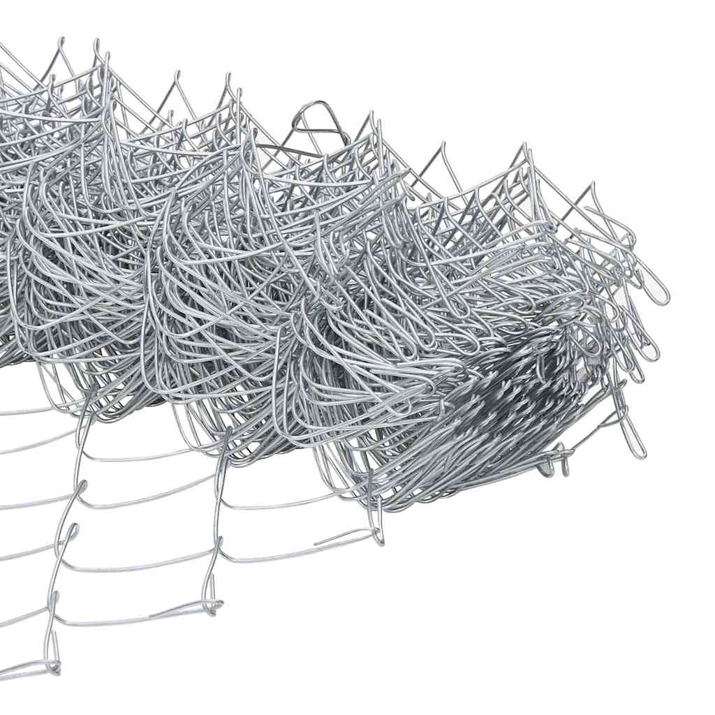 Outdoor Kettenglied-Zaun Erdfixierung 10 x 0,4 m Grün Netz