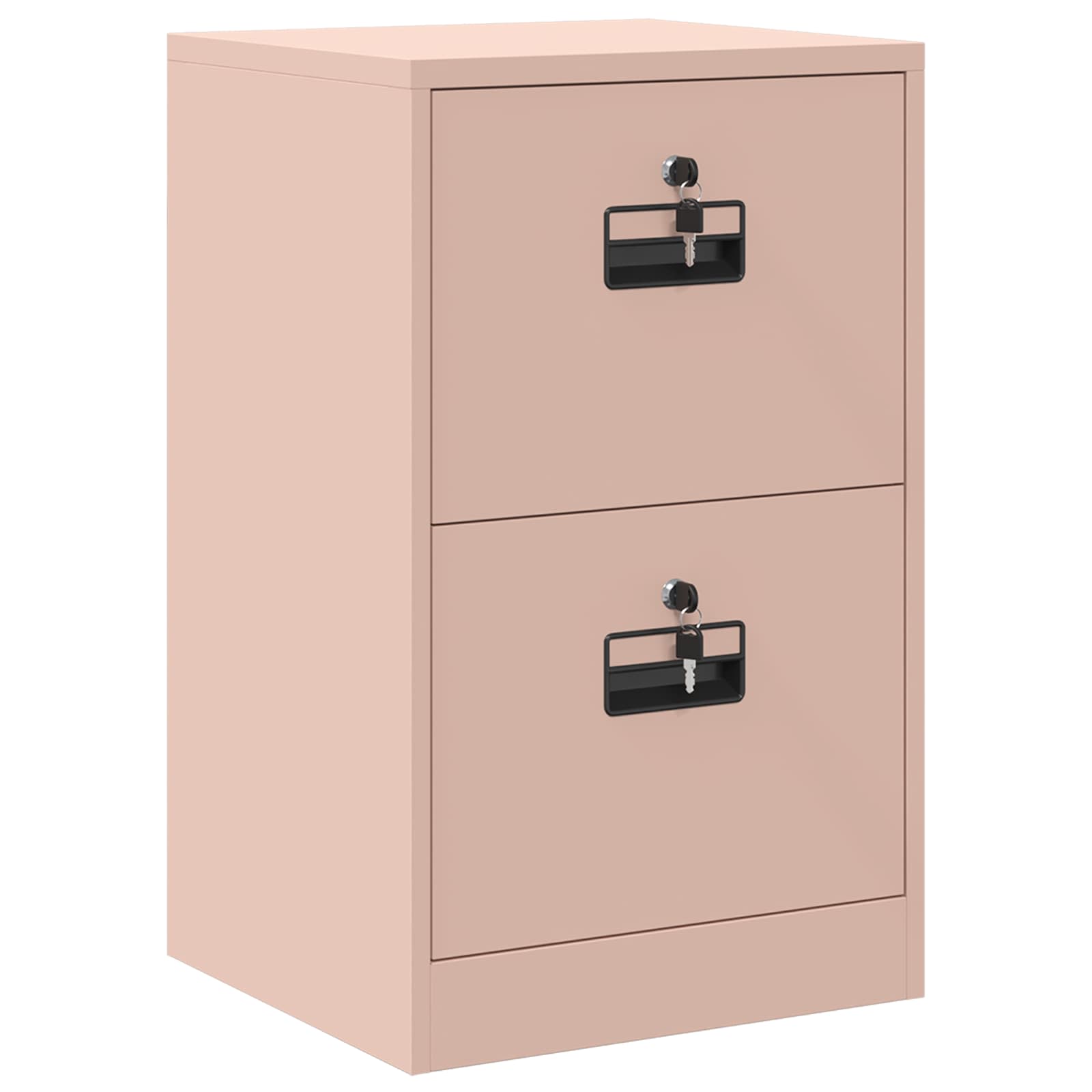 Aktenschrank 2 pcs Schwarz 44 x 50 x 139 cm Kaltgewalzter Stahl