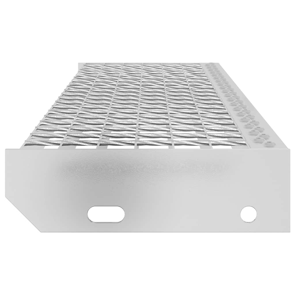 Gitterroststufe 60x24x7 cm Verzinkter Stahl