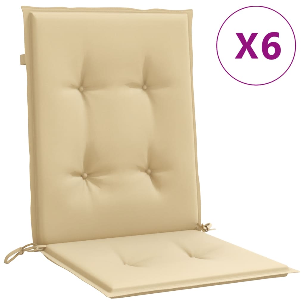 Niedriglehner-Auflagen 2 Stk Melange Anthrazit 100x50x7cm Stoff