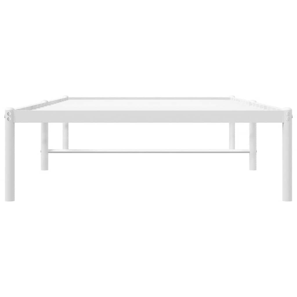 Bettgestell Metall Schwarz 75x190 cm