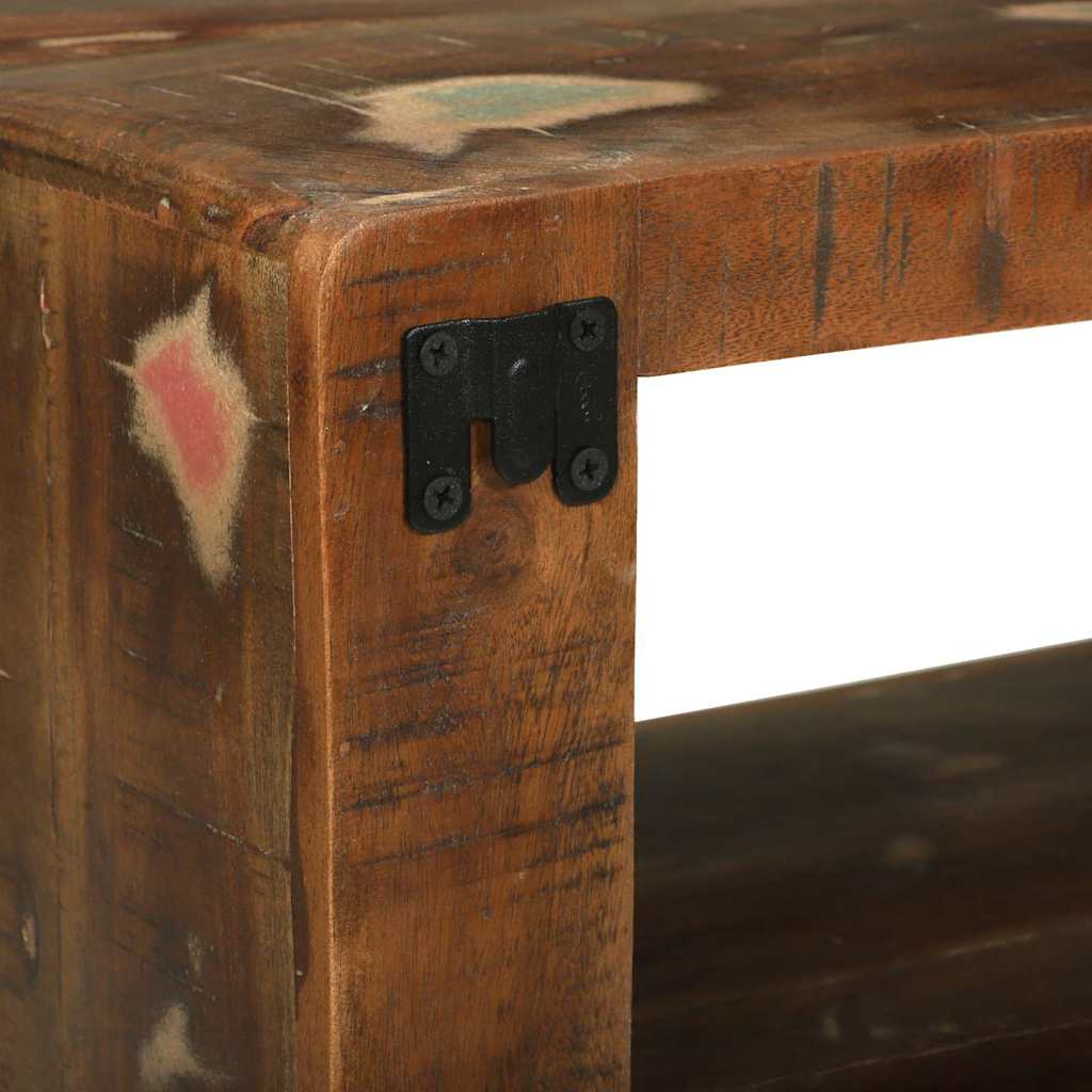 TV-Schränk mit Regal Braun 60 x 30 x 25 cm Massivholz Mango