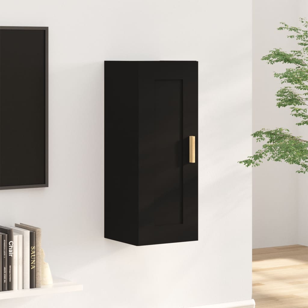 Wandschrank Weiß 35x34x90 cm Holzwerkstoff
