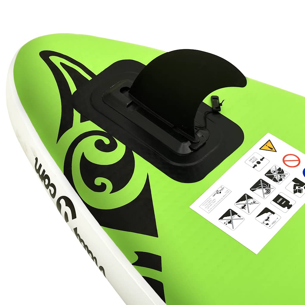 Aufblasbares Stand Up Paddle Board Set 305x76x15 cm Blau