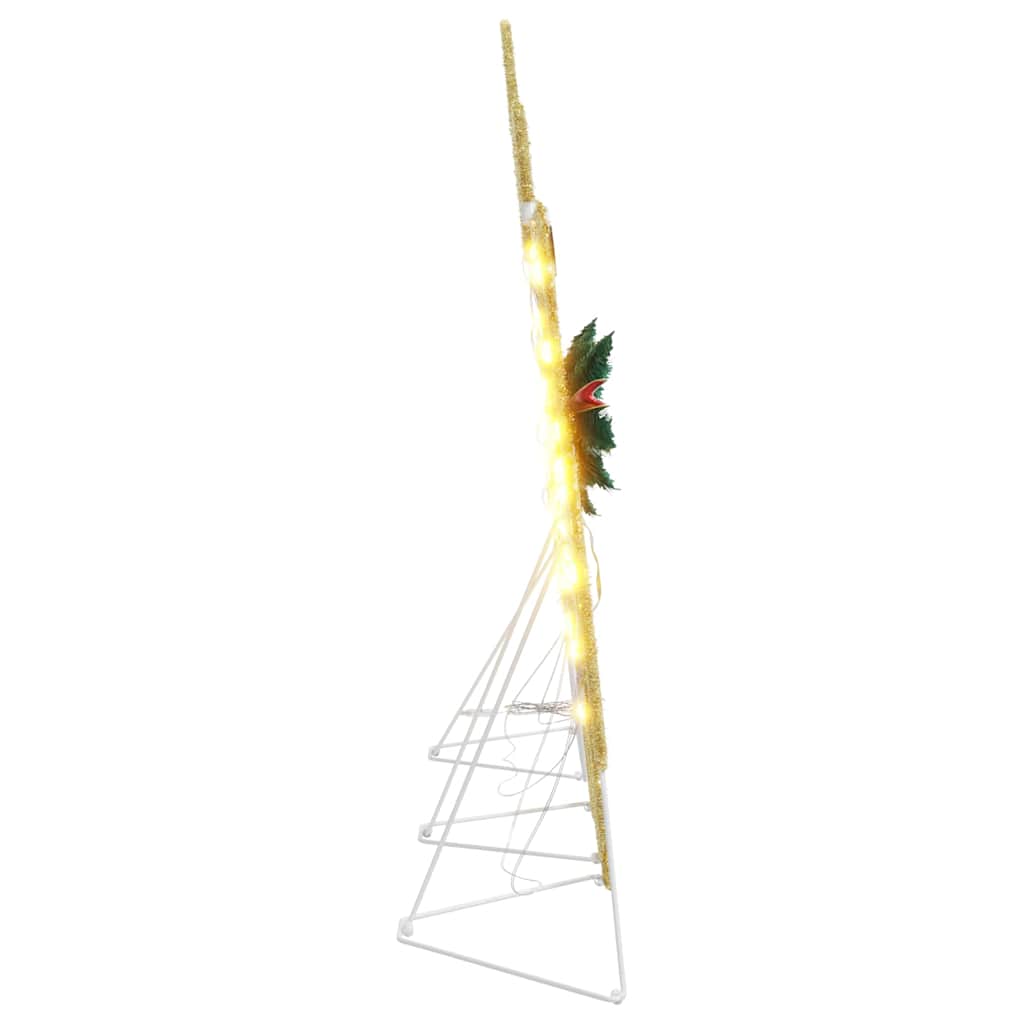 LED Rentiere 5 pcs Gold Stoff