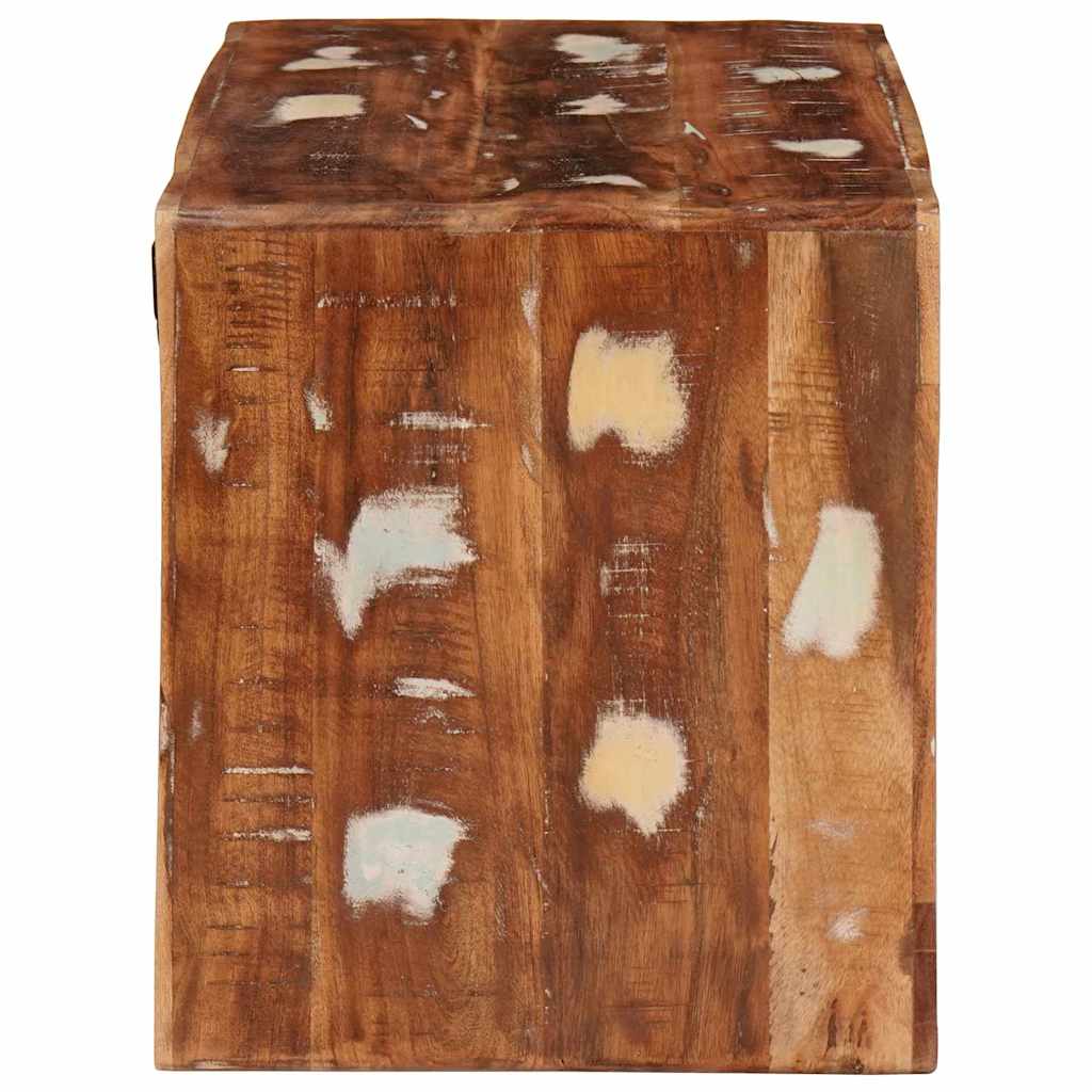 Weinregal mit Speicher Braun 44 x 30 x 35 cm Massivholz Mango
