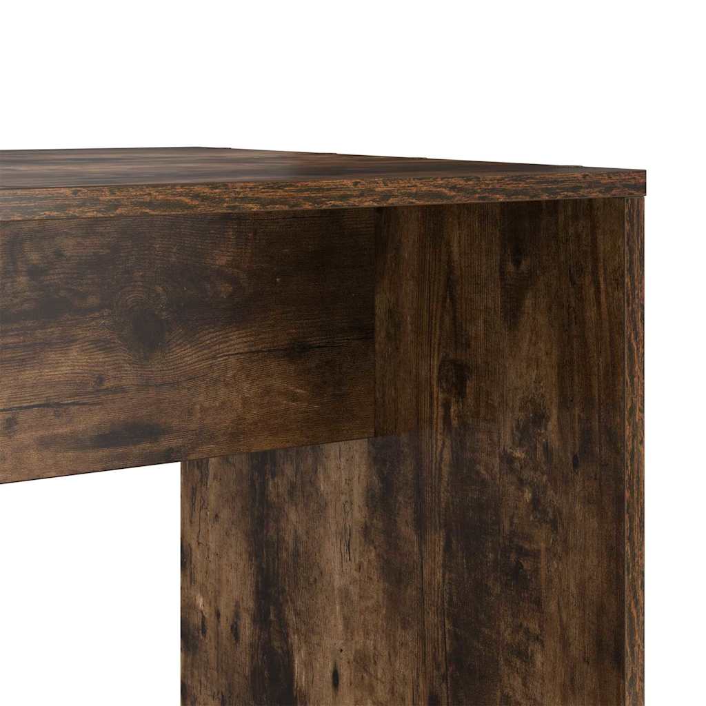 Schreibtisch mit Regal Weiß 138,5 x 55 x 143 cm Holzwerkstoff