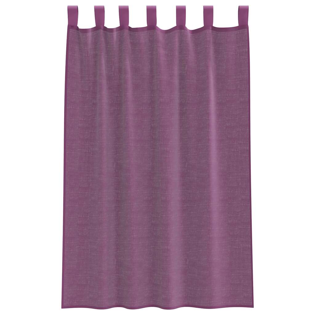 Voile Vorhänge mit Ösen 2 Stk. Apfelgrün 140x140 cm