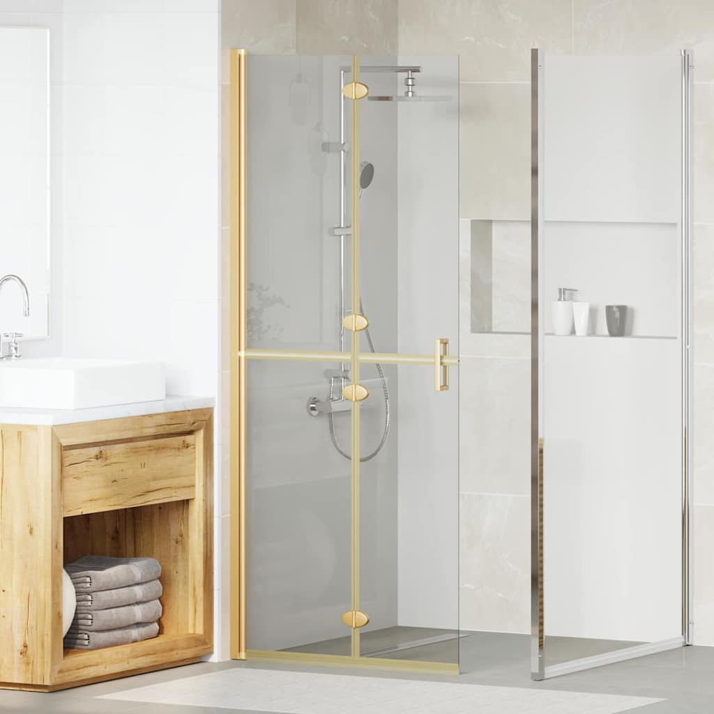 Faltbare begehbare Duschwand Transparentes ESG Glas 70x190 cm