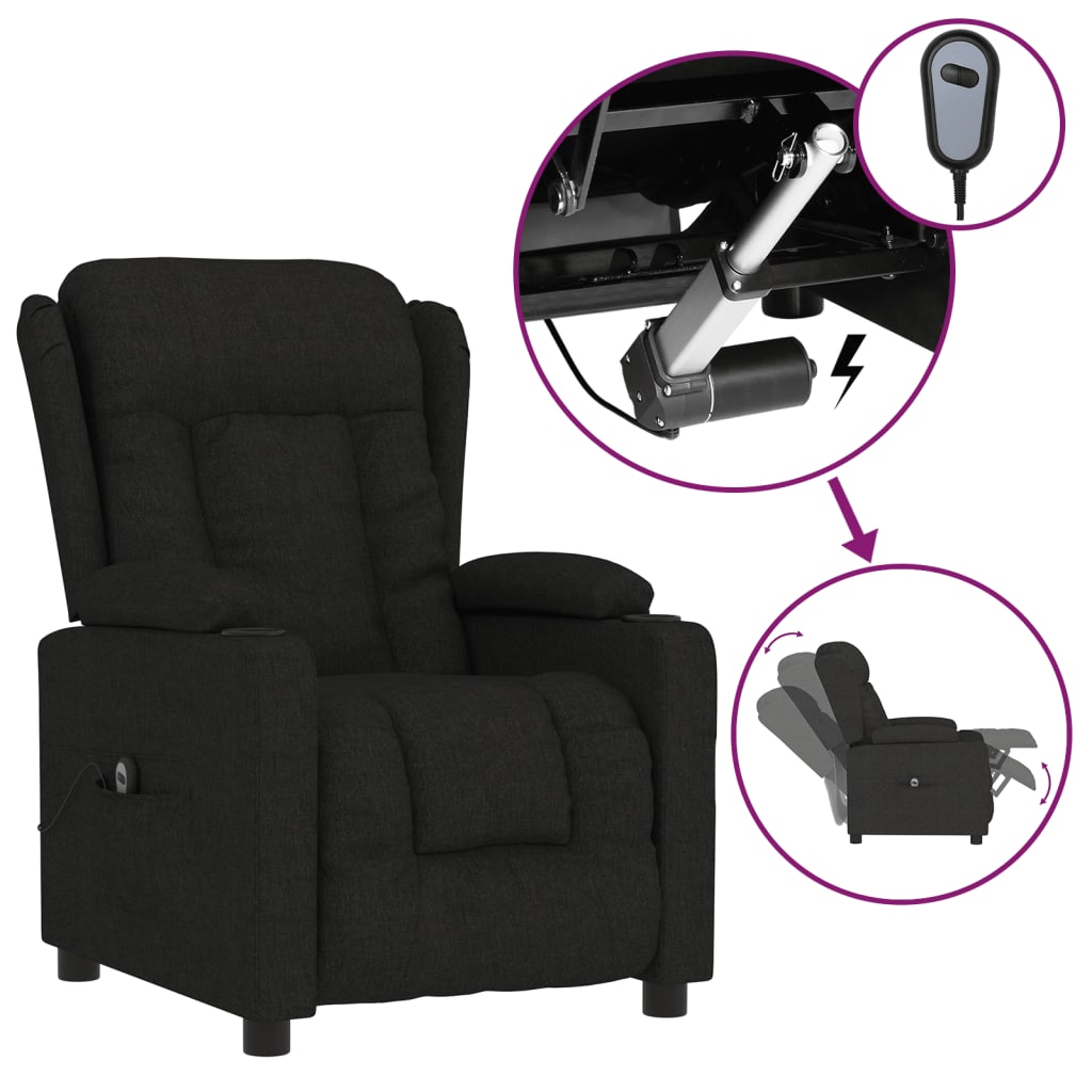 Relaxsessel Elektrisch Braun Stoff