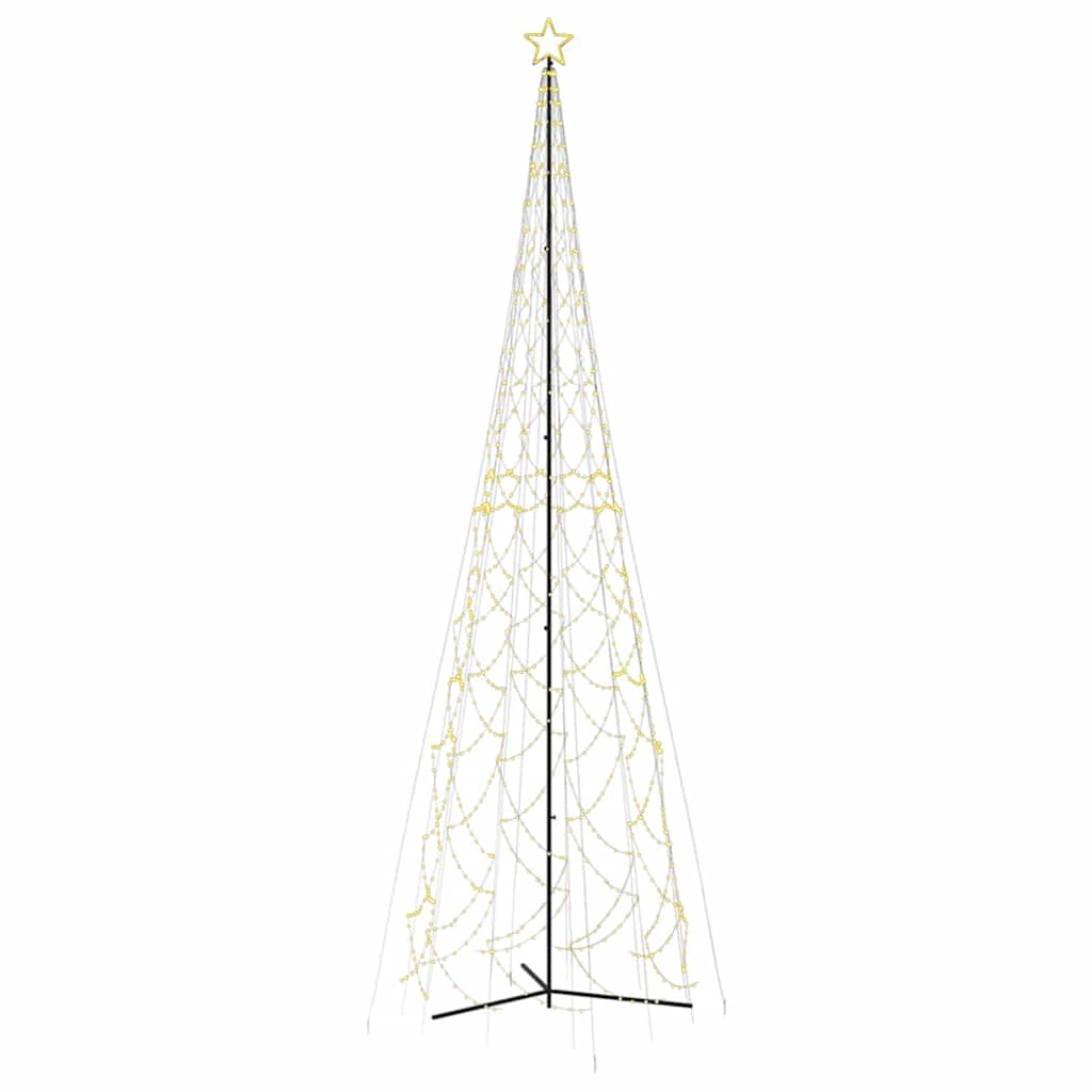 Weihnachtsbaum-Kegel Warmweiß 500 LEDs 100x300 cm
