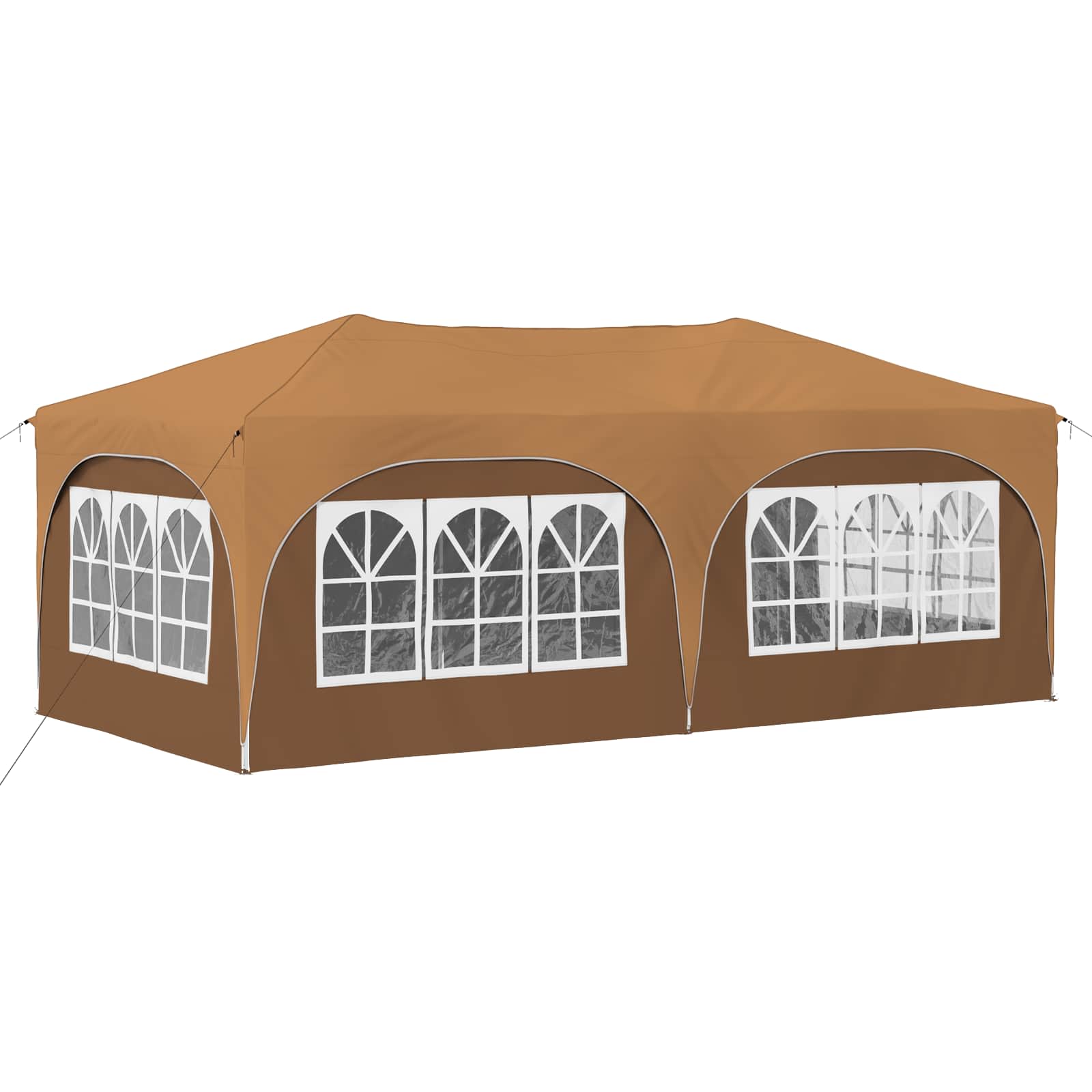 Pop-up Partyzelt 575 x 288 x 245 cm Creme Oxford-Stoff