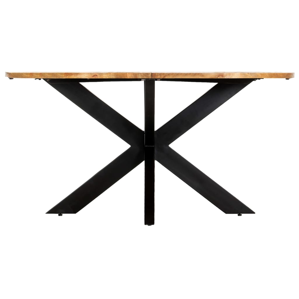 Esstisch Ø110x75 cm Raues Massives Mangoholz