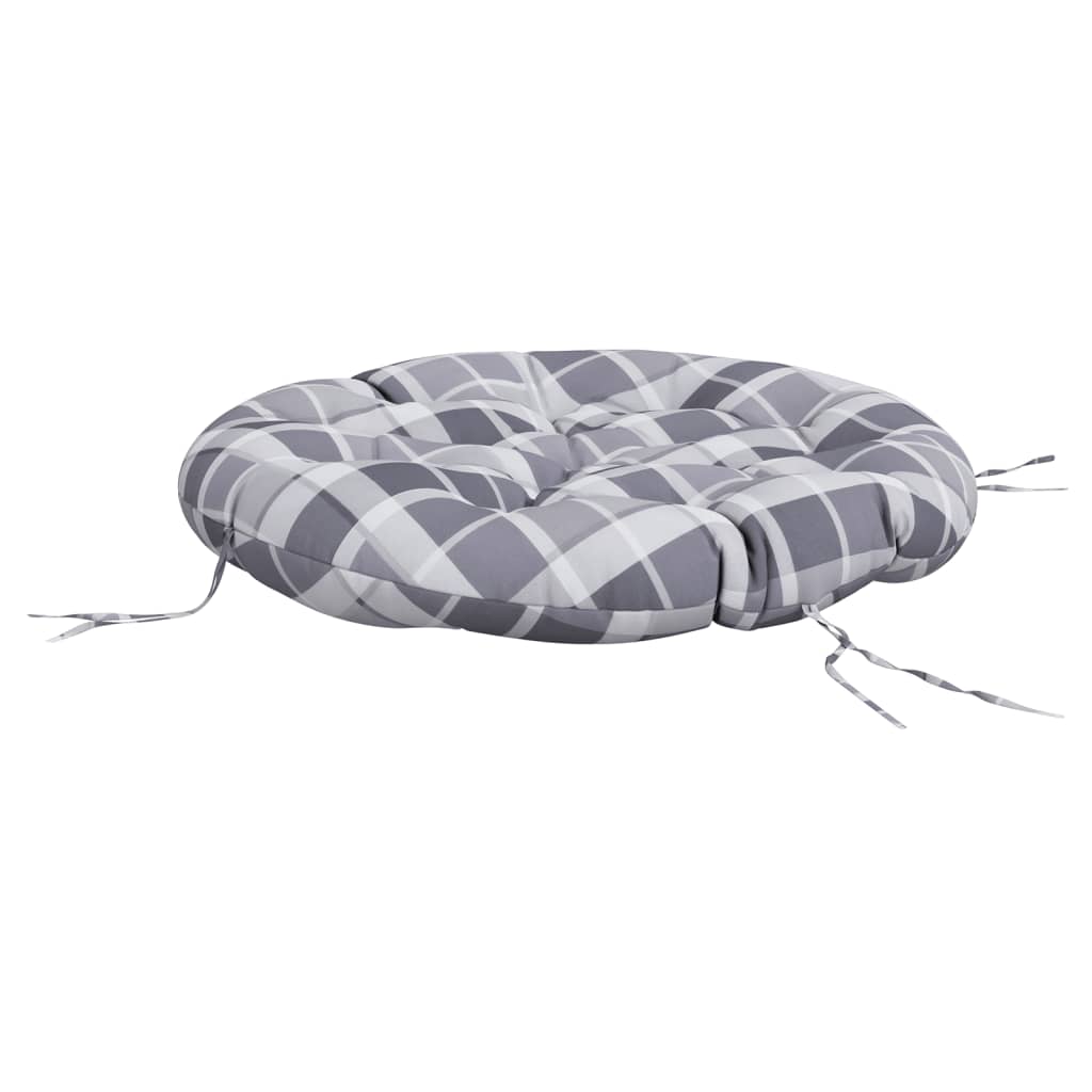 Kissen Rund Marineblau Ø 60x11 cm Oxford-Gewebe
