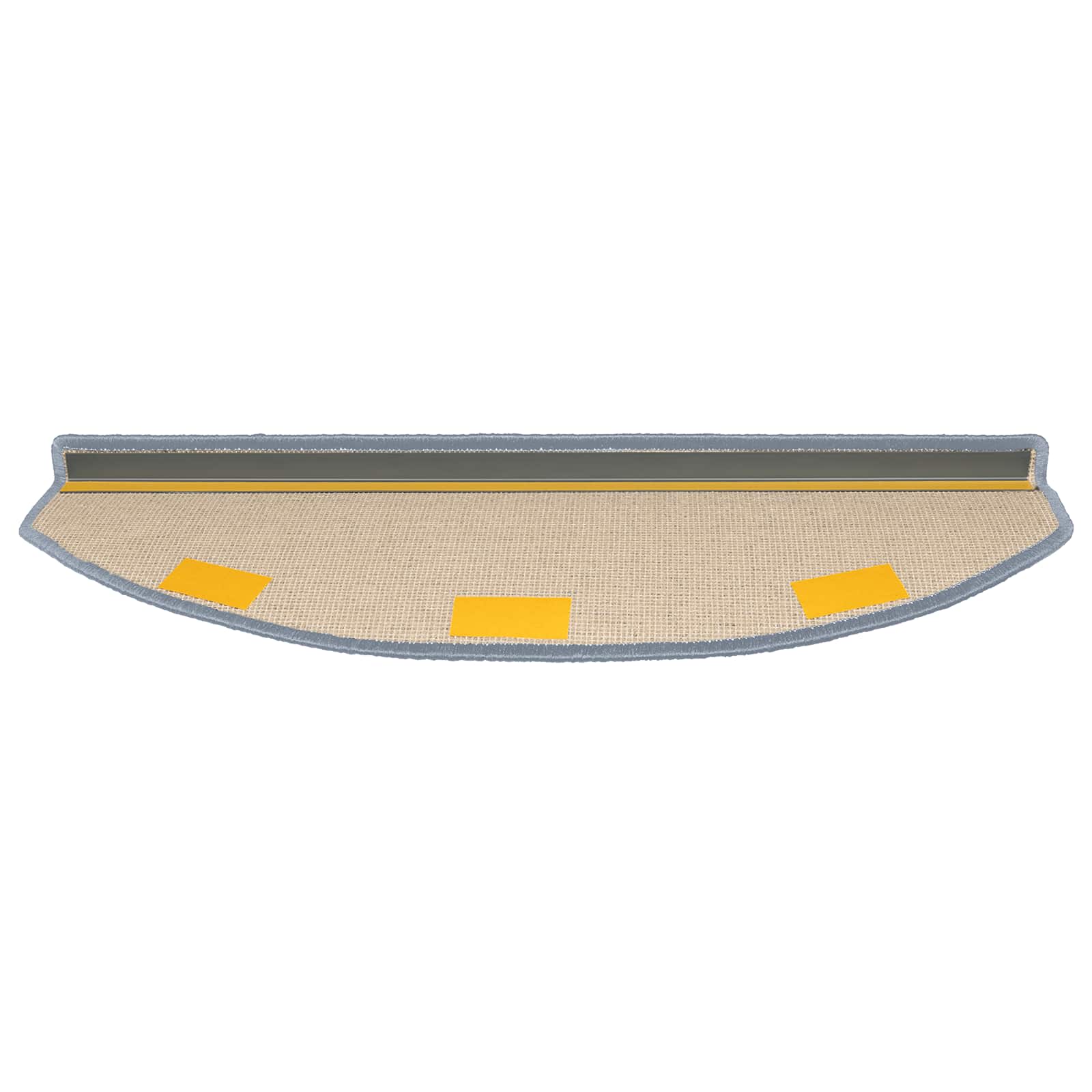 Stufenmatten 15 Stk. 56x17x3 cm Anthrazit Halbrund