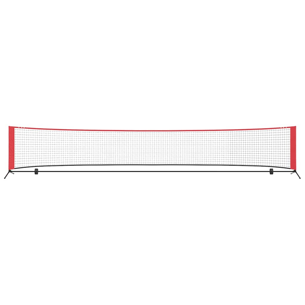 Tennisnetz Schwarz und Rot 301 x 90.5 x 87 cm Polyester