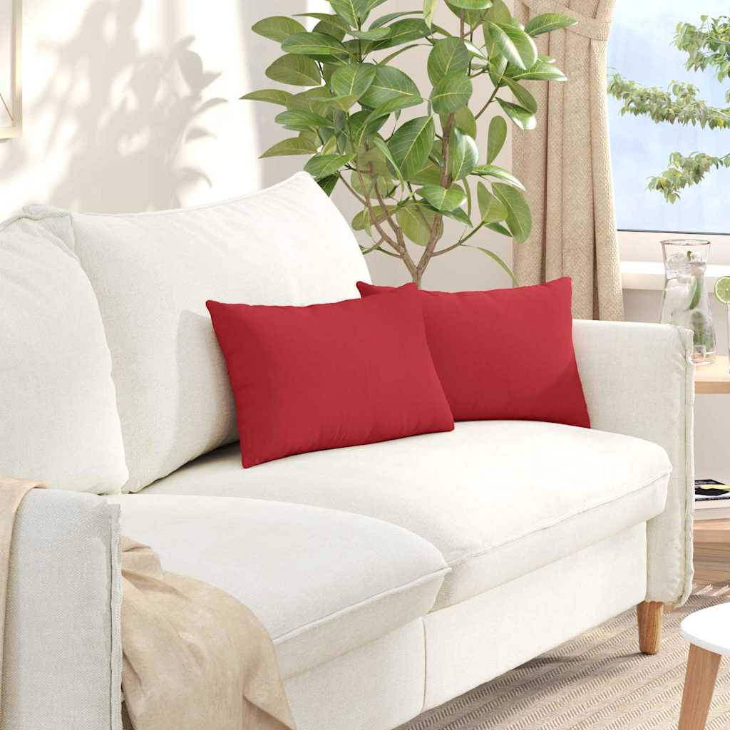 Sofakissen 2 pcs Hellgrau 50 x 30 cm Stoff