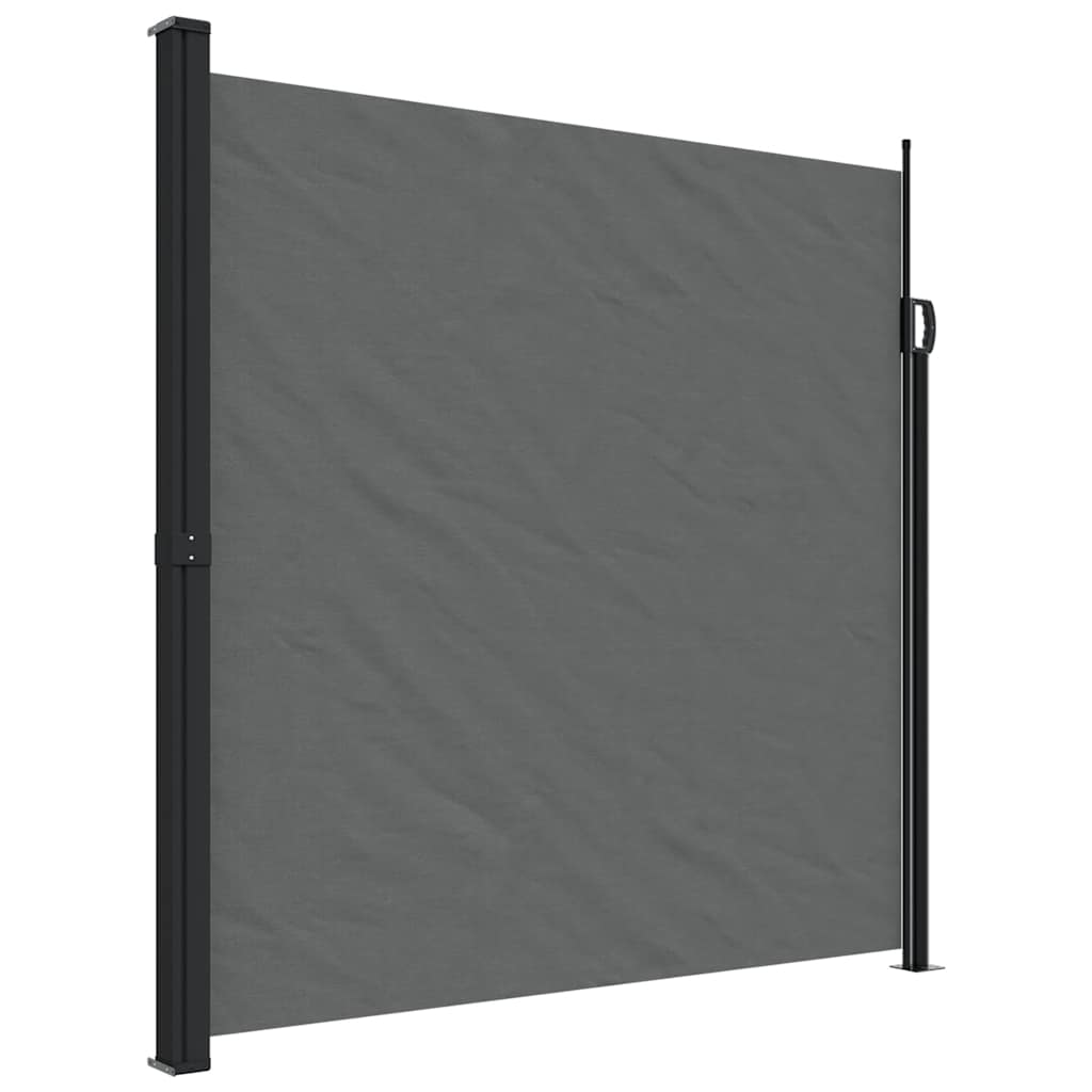 Seitenmarkise Ausziehbar Schwarz 100x300 cm