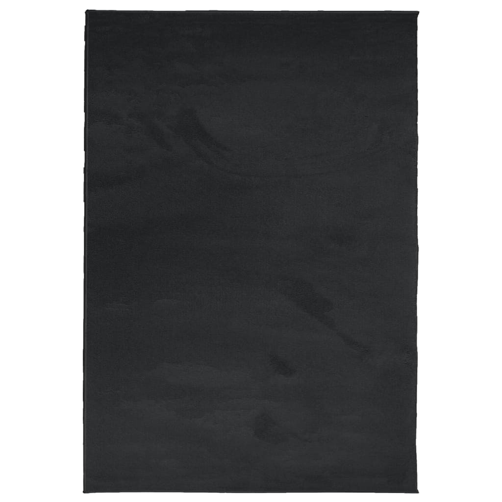Teppich OVIEDO Kurzflor Anthrazit 120x120 cm