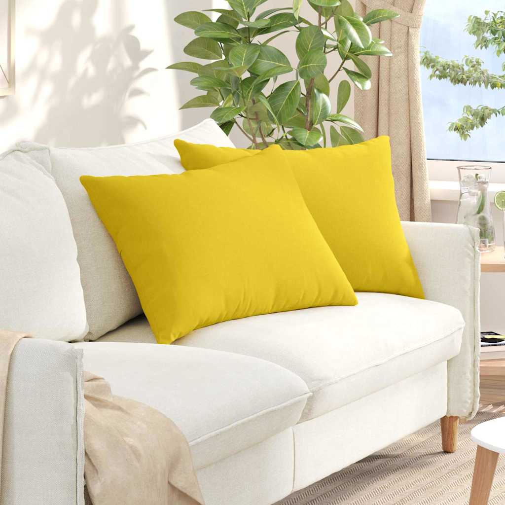 Sofakissen 2 pcs Hellgrau 50 x 30 cm Stoff