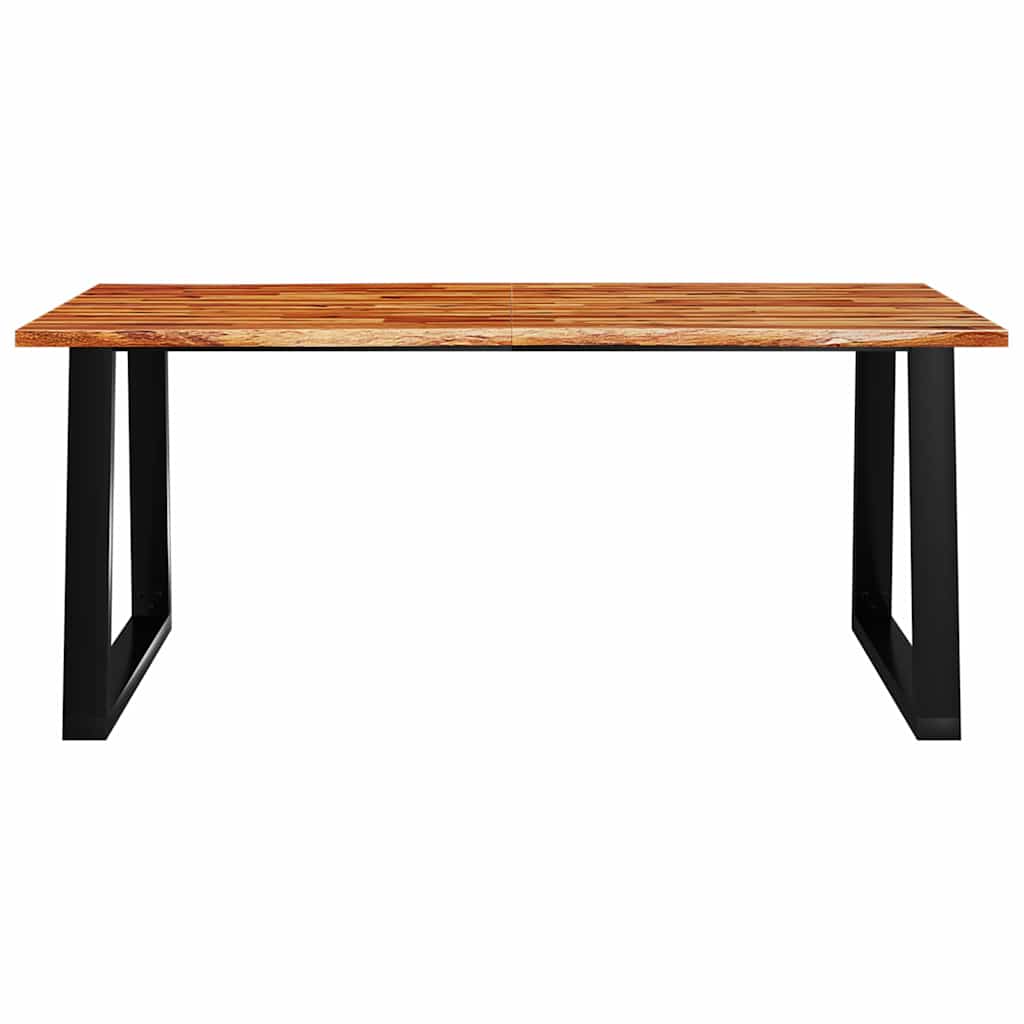 Esstisch Baumkante 140x80x75 cm Massivholz Akazie