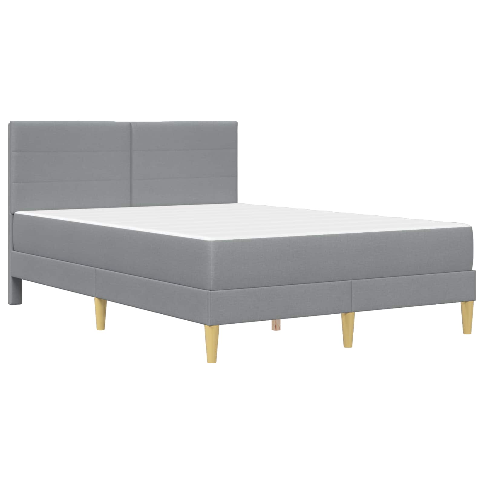 Bettrahmen Hellgrau 80 x 200 cm Polyester