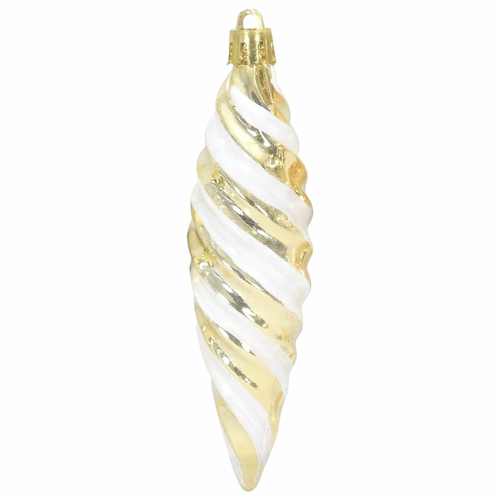 Weihnachtliche Spiralenform Kugel 40 pcs Silber Kunststoff
