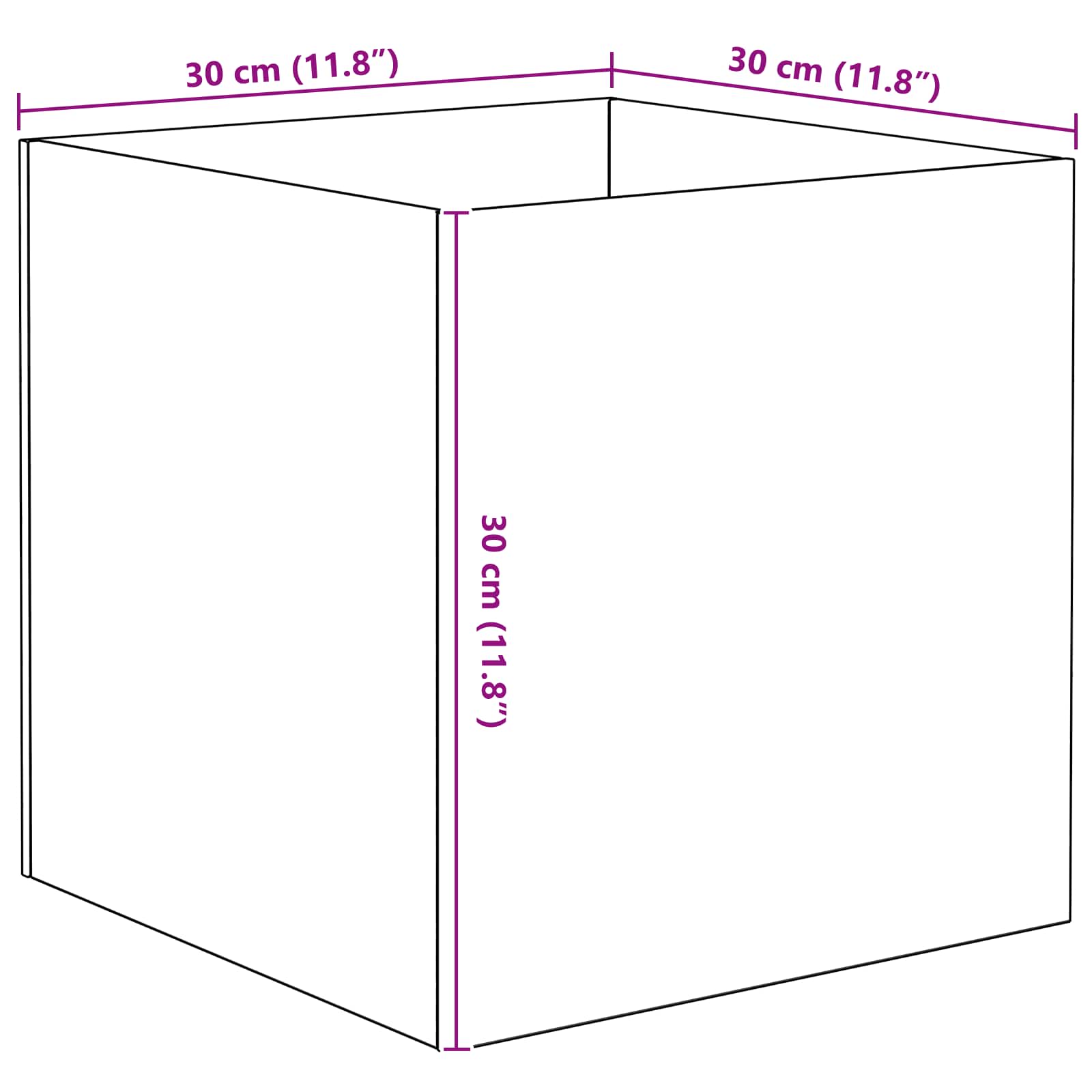 Aquarium mit Speicher Transparent 30 x 20 x 20 cm Glas
