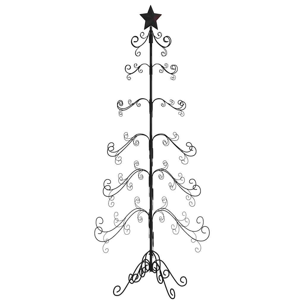 Metall-Weihnachtsbaum für Dekorationen Schwarz 90 cm