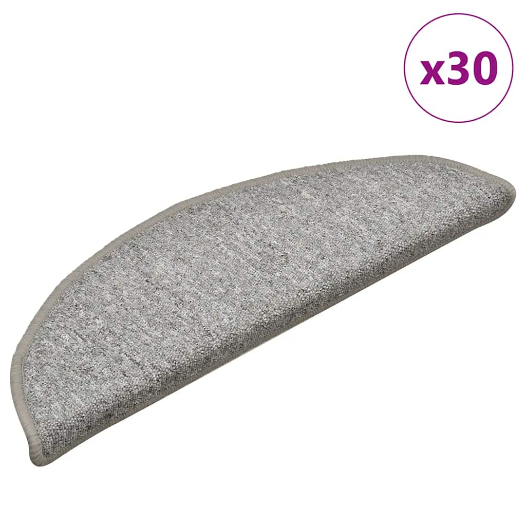 Stufenmatten 15 Stk. 56x17x3 cm Anthrazit Halbrund