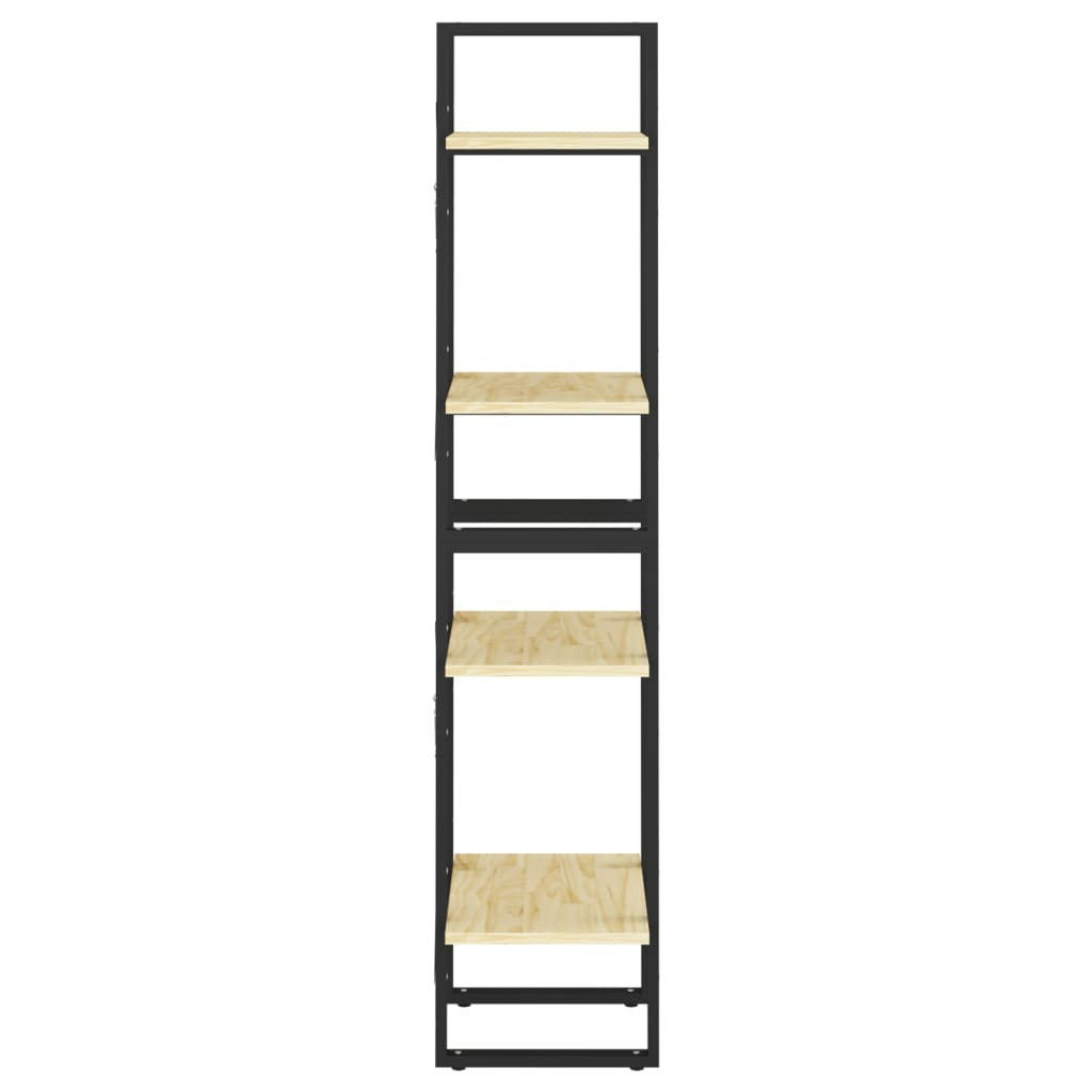 Bücherregal 2 Fächer Weiß 40x30x70 cm Holzwerkstoff