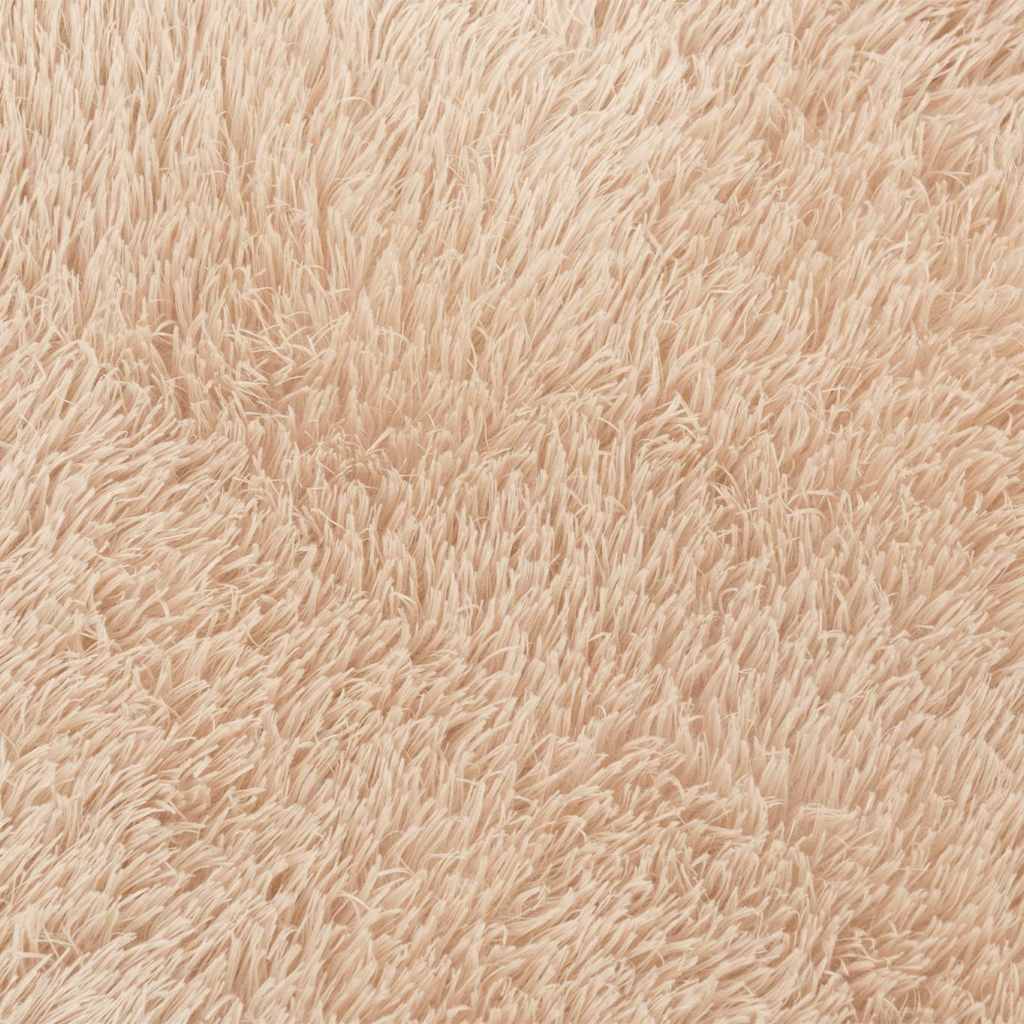 Teppich Shaggy Hochflor NAVARRA Beige 60x100 cm Polyester
