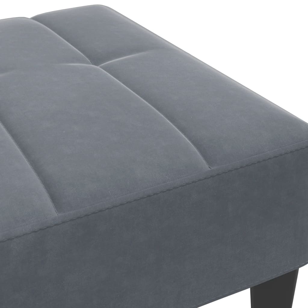 Fußhocker Blau 77x55x31 cm Samt