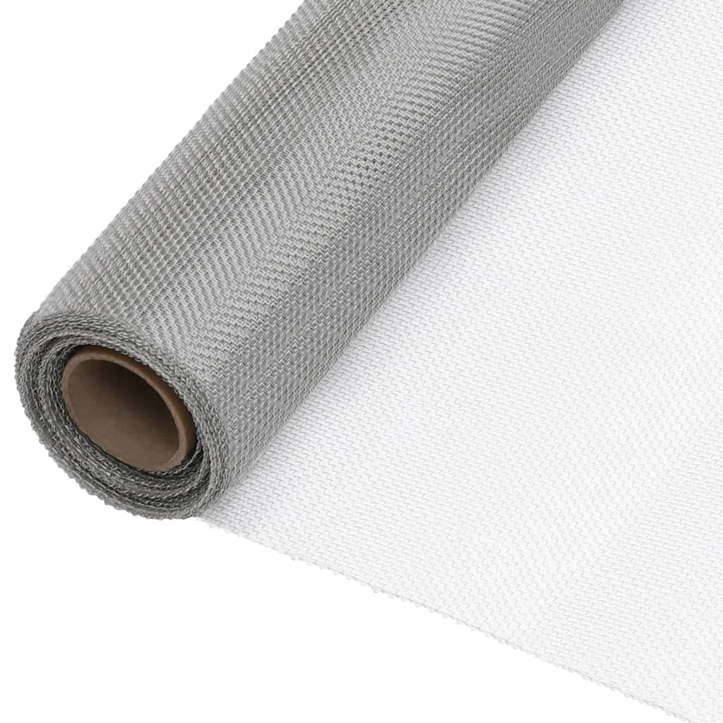 Drahtzäune 100 x 500 cm Mesh Edelstahl 201 Silber