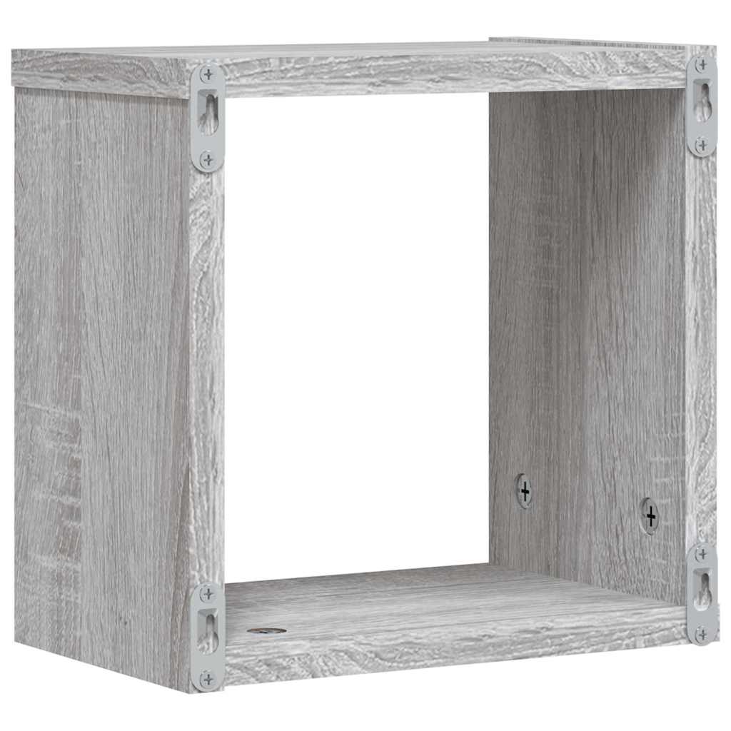 Würfelregale 2 Stk. Weiß 30x15x30 cm