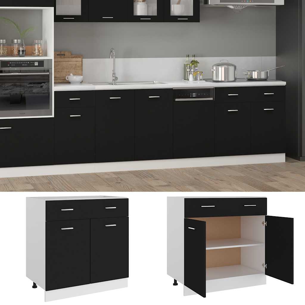 Unterschrank Lyon Weiß 60x46x81,5 cm Holzwerkstoff