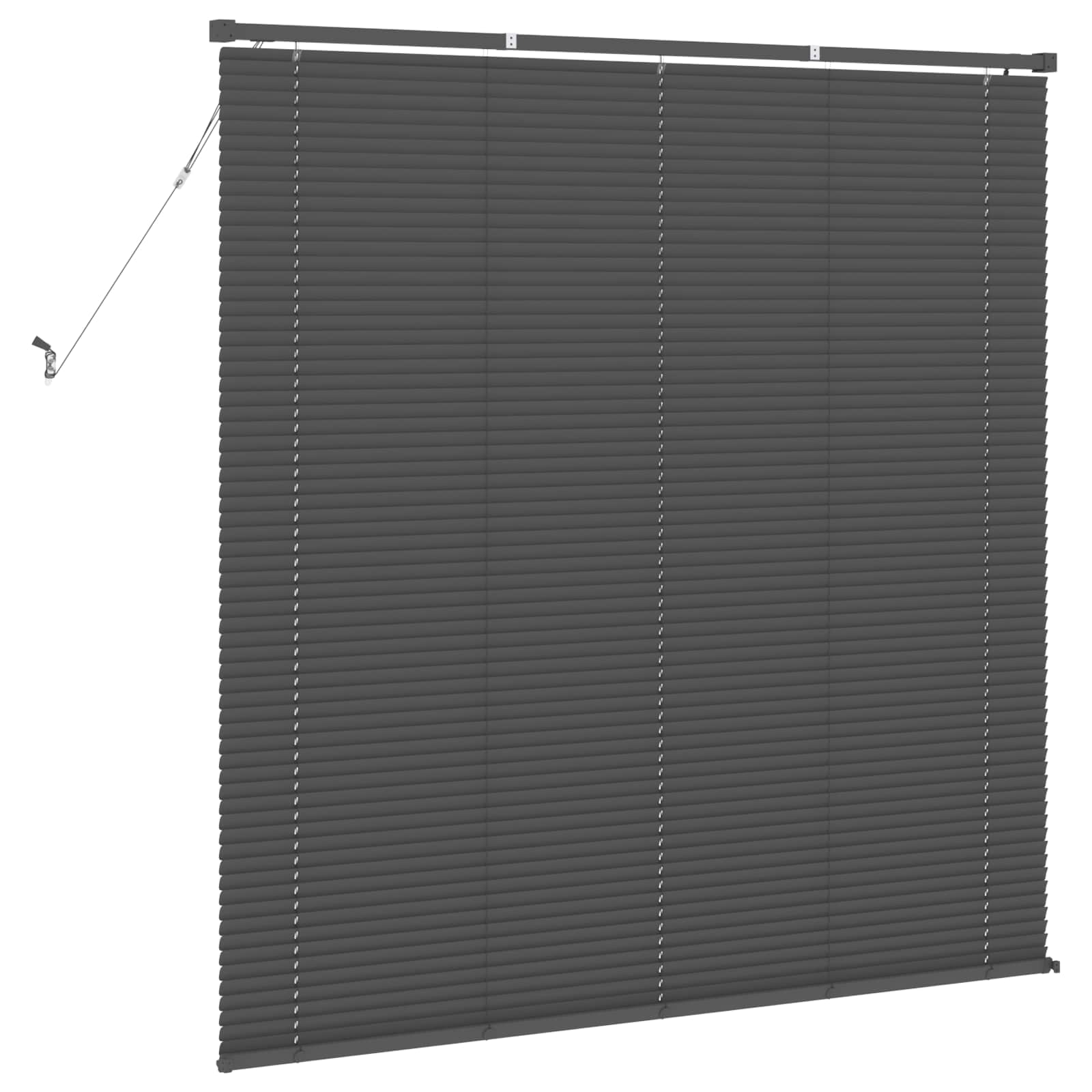 Jalousie Silber Grau 150 x 40 cm 25 mm PVC
