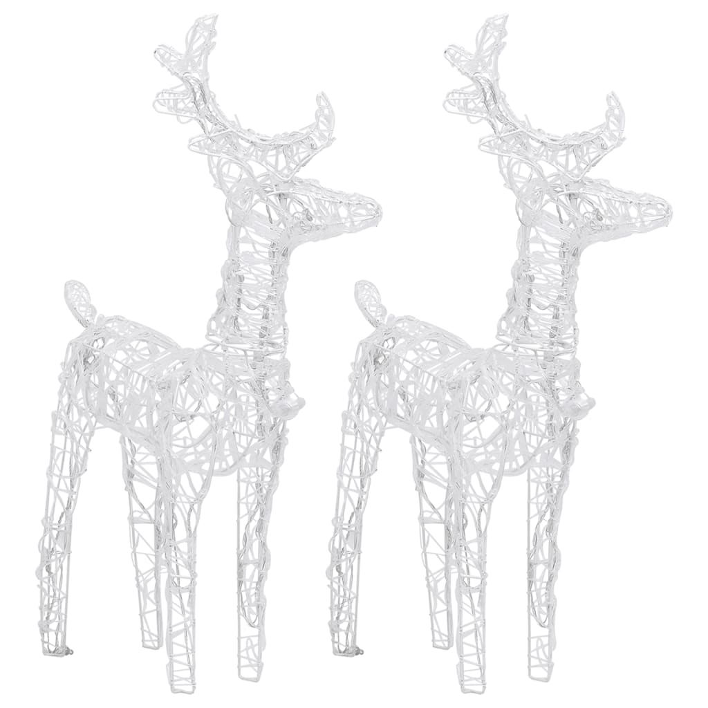 Rentiere & Schlitten Weihnachtsdekoration 160 LEDs 130 cm Acryl