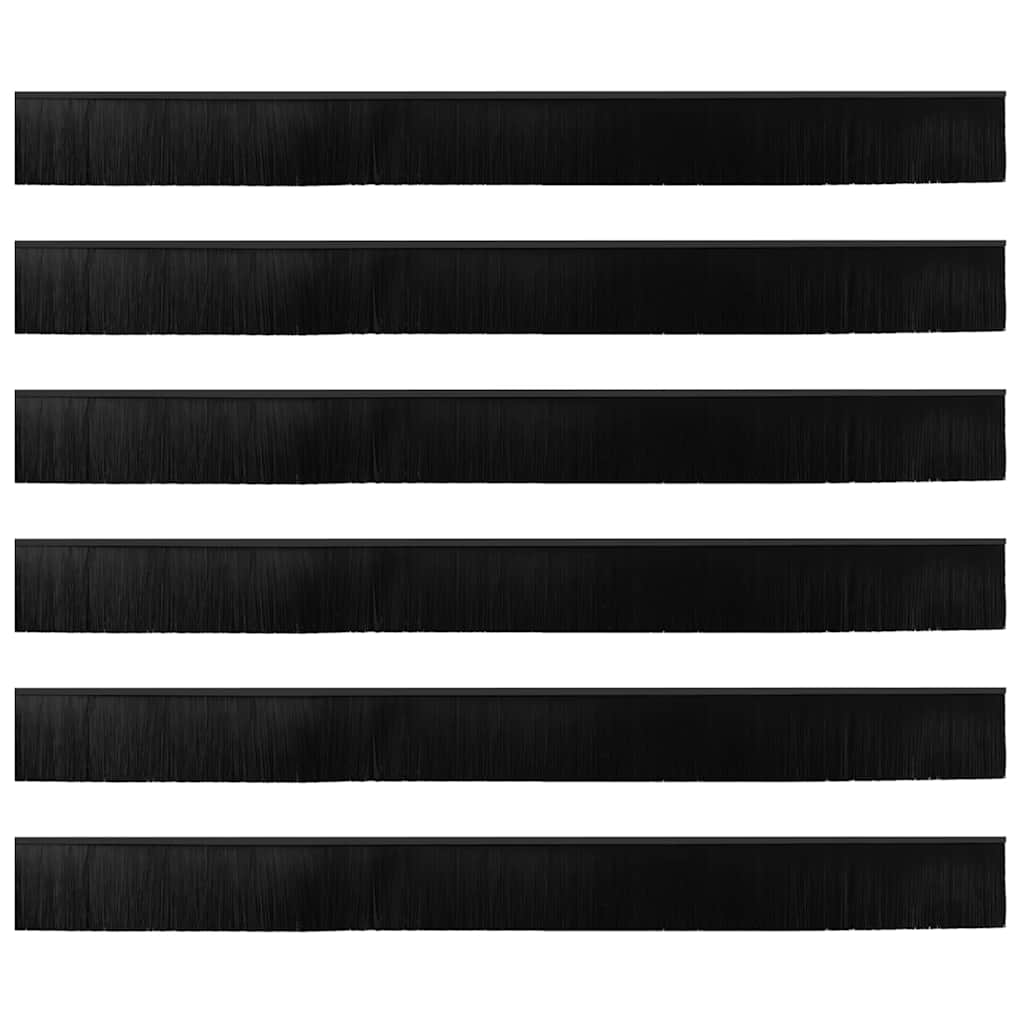 Aufsteck Türbürstendichtungen 2 pcs Braun 100 cm