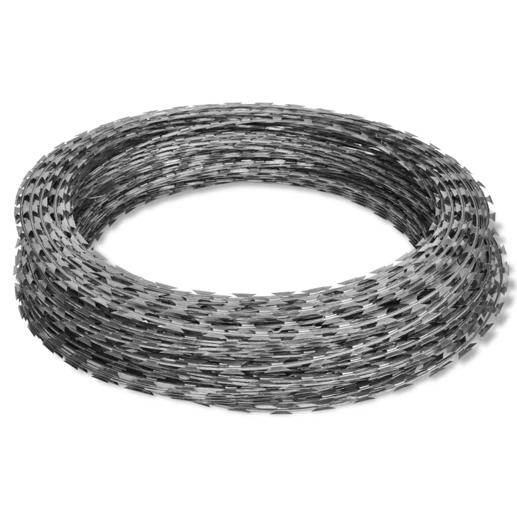 Stacheldraht Concertina Klingendraht Verzinkter Stahl 100 m