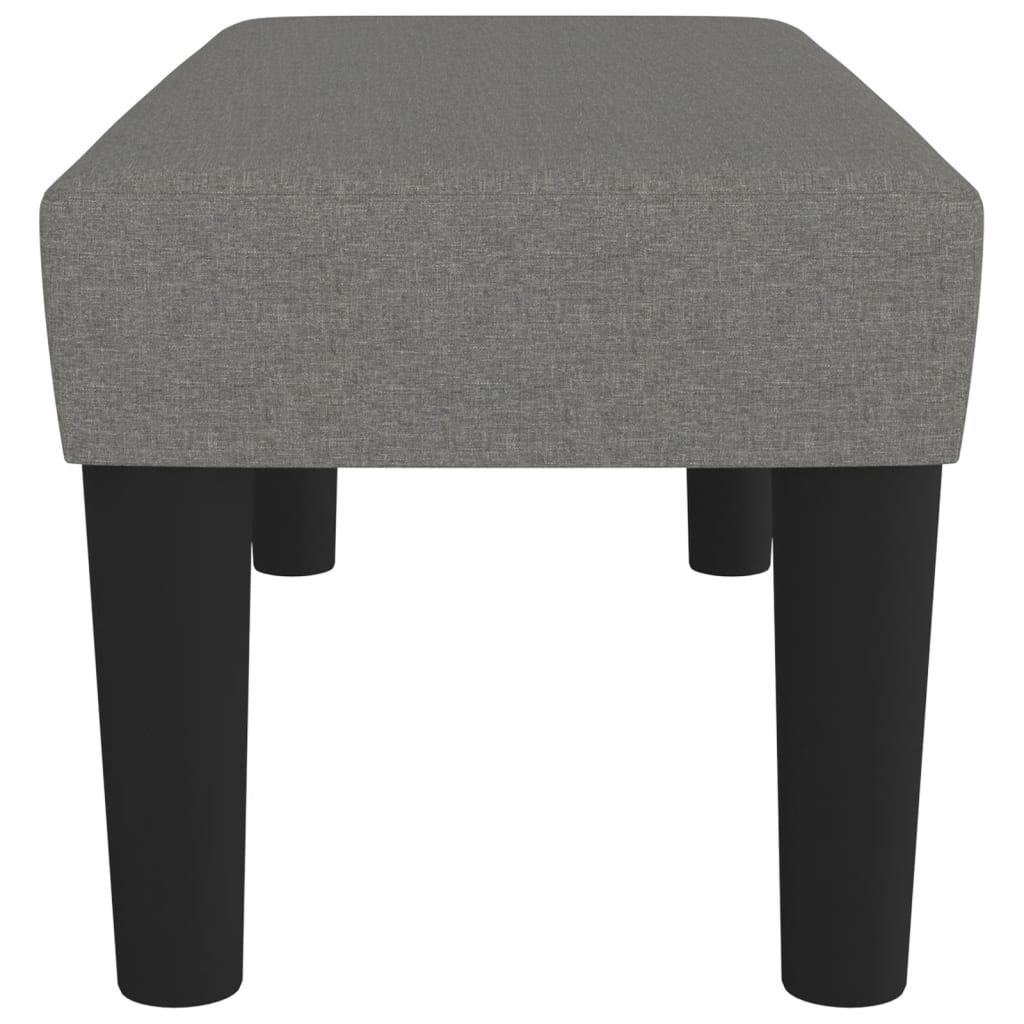 Sitzbank Hellgrau 70x30x30 cm Stoff