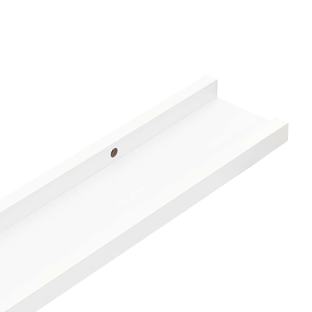 Bilderleisten 2 Stk. Weiß 80x9x3 cm MDF