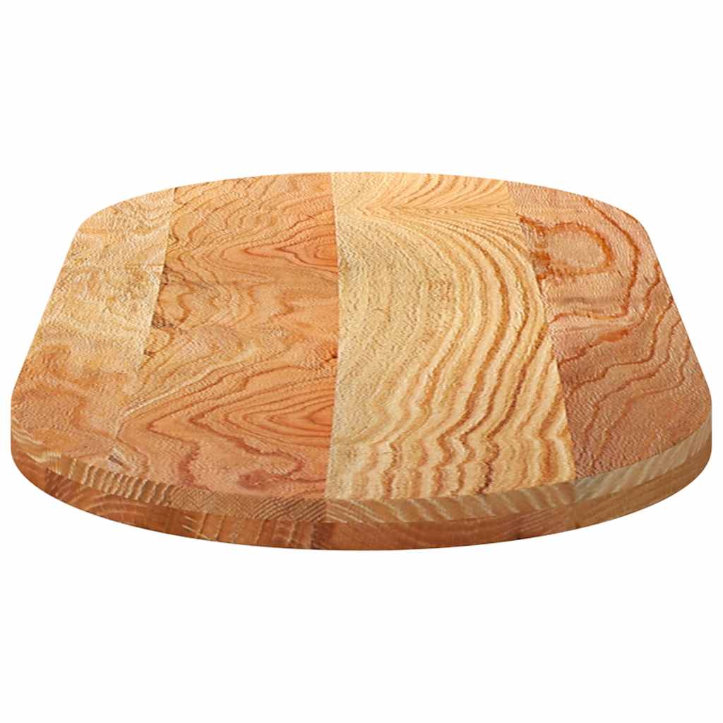 Tischplatte 80x40x2 cm Massivholz Eiche Oval