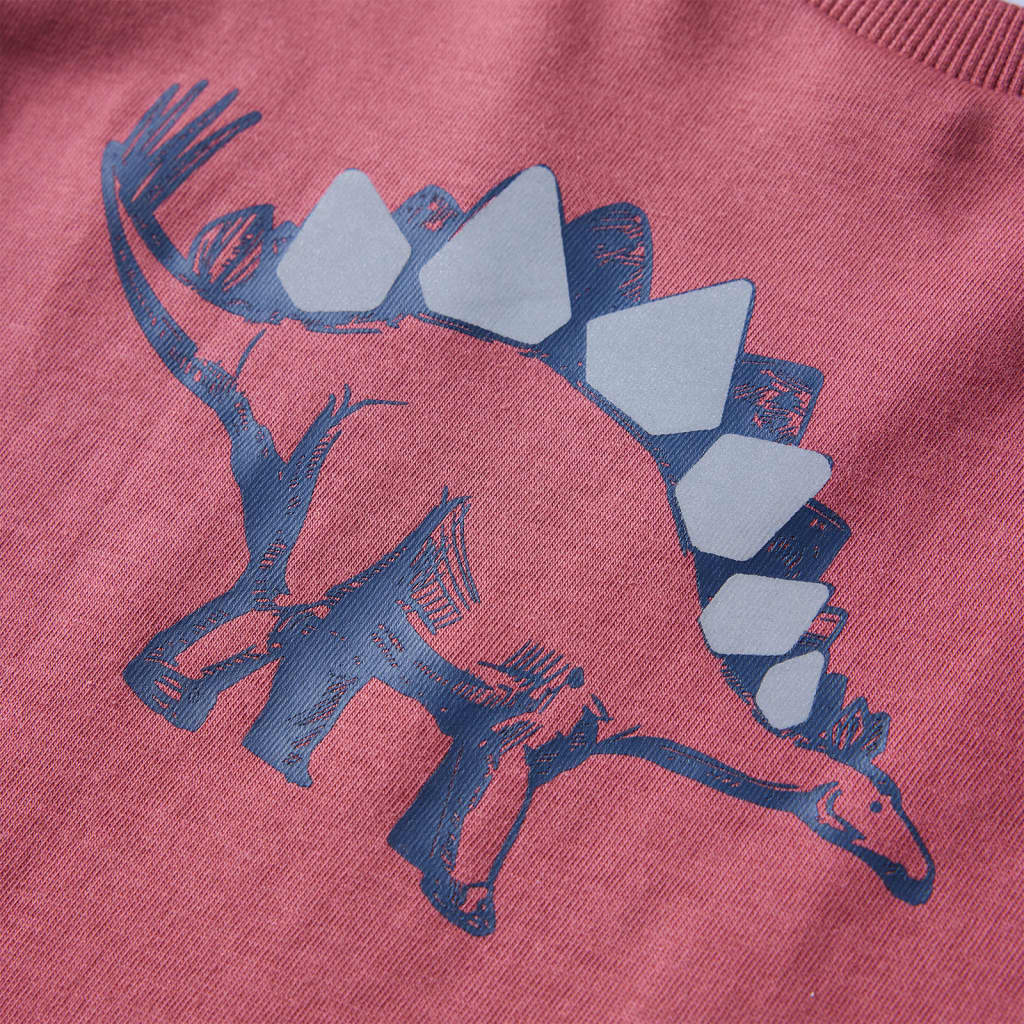 Kinder-Langarmshirt Dunkelrot 116