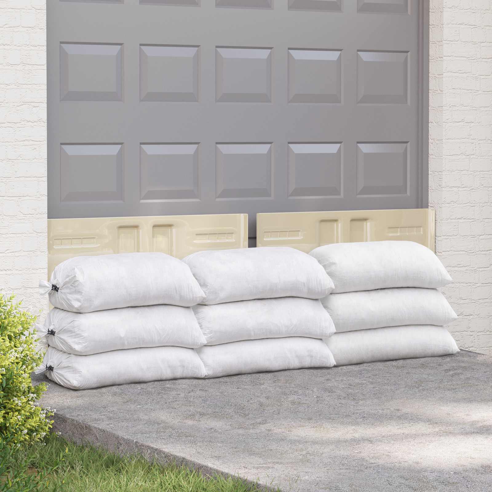 Gewebte Säcke 10 pcs Weiß 30 x 45 cm PP