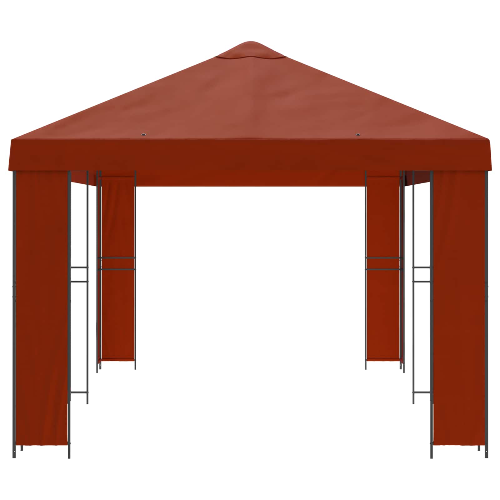 Garten Pavillon 6 x 3 m Beige Polyester und Stahl 190